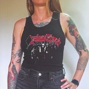 JUDAS PRIEST BLACK TANK TOP: Size Small